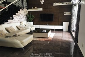 New house for rent in My Giang, Phu My Hung, near SSIS (Saigon South International School), modern design, full furnished