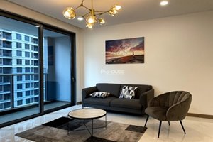High floor apartment has balcony for rent in Sunwah Pearl with 3 bedrooms fully furnished