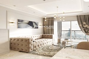 Neoclassical apartment for rent in Phu My Hung with beautiful view 