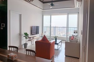 Fully furnished 2 bedroom apartment for rent in Thao Dien Pearl with unique design