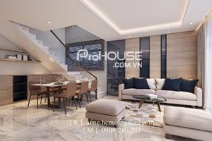  Brand new Penthouse for rent in Phu My Hung, nice furniture, modern design, large garden, 270 sqm