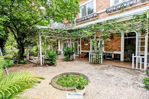 A semi-classical villa for rent in Hung Thai compound with large garden