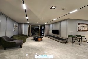 A stunning 3-bedroom apartment for rent in Midtown The Peak with modern style furniture