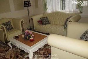 Villa for rent in My Phu 3, Phu My Hung, nice furniture and very clean, 4 bedroom and open-kitchen