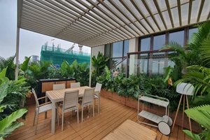 Extremely rare garden apartment for sale at The Galleria-Metropole with 1 bedroom fully furnished
