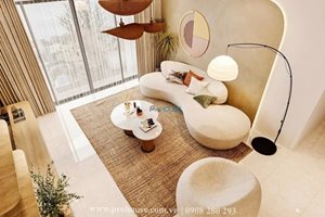 Apartment for rent in The River Thu Thiem with bright furniture and beautiful interior 