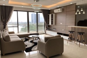 River view apartment for rent in Riverpark Premier with 3 bedrooms full modern furniture
