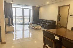 River view 3-bedroom apartment for rent in Vinhomes Central Park with modern furniture