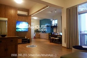 Nice penthouse for rent in Phu My Hung with wooden floor and beautiful view 