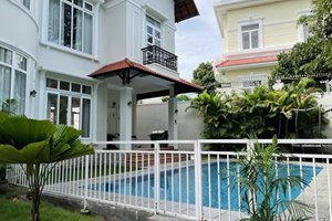 Big villa for rent in Thao Dien with full of modern furniture and large swimming pool