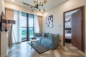 1 bedroom fully furnished apartment with Landmark 81 view for sale at The Galleria The Metropole 