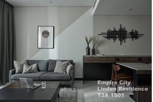 Apartment for Rent at Empire City Linden Residence – 1 Bedroom, River & District 1 View