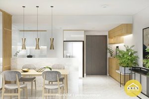 Low floor apartment for rent in Midtown with quite view and beautiful furniture