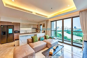 Gorgeous apartment for rent in The Horizon with full of modern furniture and stunning view to the river 