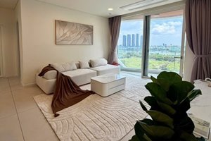 Elegant 2 bedroom apartment for rent with river view at Zeit River Thu Thiem.