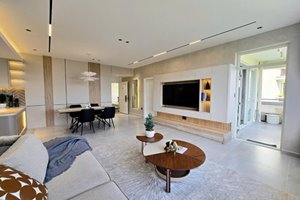 Bright and cozy 3 bedroom apartment at Canh Vien with stylish furniture for rent