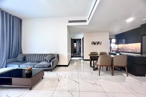 Spacious and fully furnished 2-bedroom apartment for rent in Empire City with modern design
