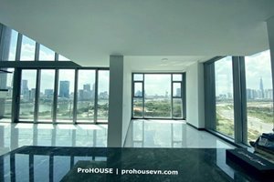 Luxury designed apartment for rent in Empire City on high floor with panoramic city view 4000$