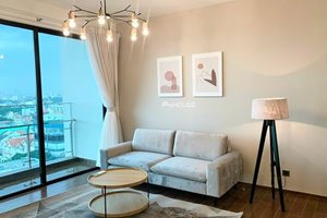 Beautiful view 2-bedroom apartment for rent at d'Edge Thao Dien with luxurious furniture