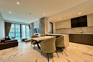 River view 2 bedroom apartment for rent at The Crest Metropole 83 sqm