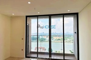 River view 2-bedroom apartment for rent in Thao Dien Green with basic furniture