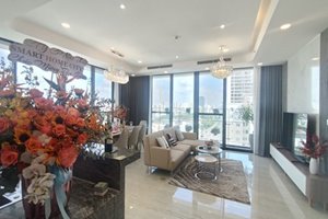 4 bedrooms penthouse for rent in The Ascentia Phu My Hung with full luxury furniture