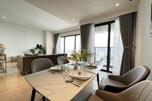 Elegant 3-bedroom apartment for rent in District 1 with high-class furniture