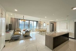 Super luxurious 3-bedroom apartment for rent with full furniture in Empire City