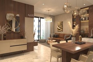 2 bedroom luxury apartment for rent in Empire City full furniture