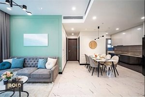 Empire City apartment for rent with Indochine furniture style
