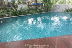 Villa for rent with swimming pool in Phu My Hung, nice furniture, big garden, beautiful neighbor
