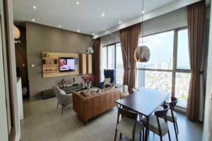 High floor Riviera Point apartment for rent with 2 bedrooms full of luxurious furniture