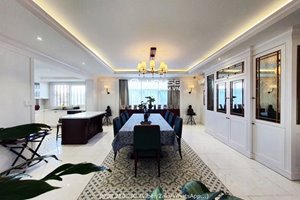 Beautiful penthouse for rent in Phu My Hung with garden and new furniture