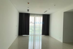 Unfurnished apartment for rent in Thu Thiem with modern style and low rental