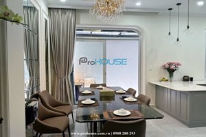 Modern villa for rent in Phu My Hung with beautiful furniture and good layout
