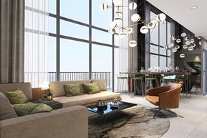 Duplex apartment for rent in The Infiniti Riviera Point District  7