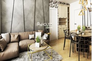 New furniture apartment for rent in Riverside Residence, river view, high floor