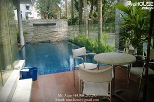 SWIMMING POOL: Villa for rent in Nam Thong, large swimming pool, modern furniture, great view and good neighbor