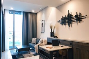Open view 1 bedroom apartment for rent in Empire City with full furniture