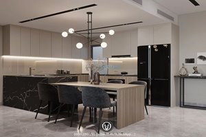 Luxury 3 bedroom apartment in Midtown The Peak for rent with beautiful furniture