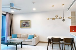 Modern 2 bedroom apartment for lease at Sunwah Pearl with refreshing river outlook