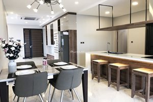Corner 3 bedroom apartment for rent in The Grande Midtown, Phu My Hung, modern furniture