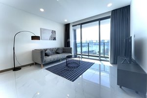 Large apartment for rent with river view in Sunwah Pearl with modern furniture