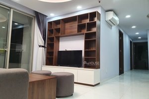 High floor apartment for rent with nice view in Hung Phuc-Happy Residence with 3 bedrooms full furniture