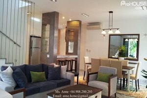 LARGE GARDEN: A beautiful villa for rent in Hung Thai compound, fully furnished, 4 bedrooms, good price