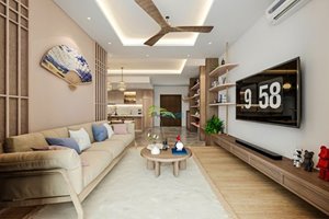A super nice 3 bedroom apartment for rent in Midtown The Peak with modern furniture
