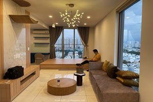 Large 2 bedroom and 1 office apartment for rent in Waterina Suites with full furniture