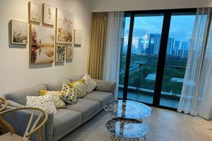 The River Thu Thiem 2-Bedroom Apartment for Rent, Modern Furnishing, Open View