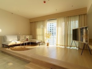 Beautiful Japandi style apartment for rent at The Ascentia with full furniture
