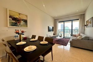 Modern 3 bedroom apartment for rent at The Marq with Bitexco Financial Tower view